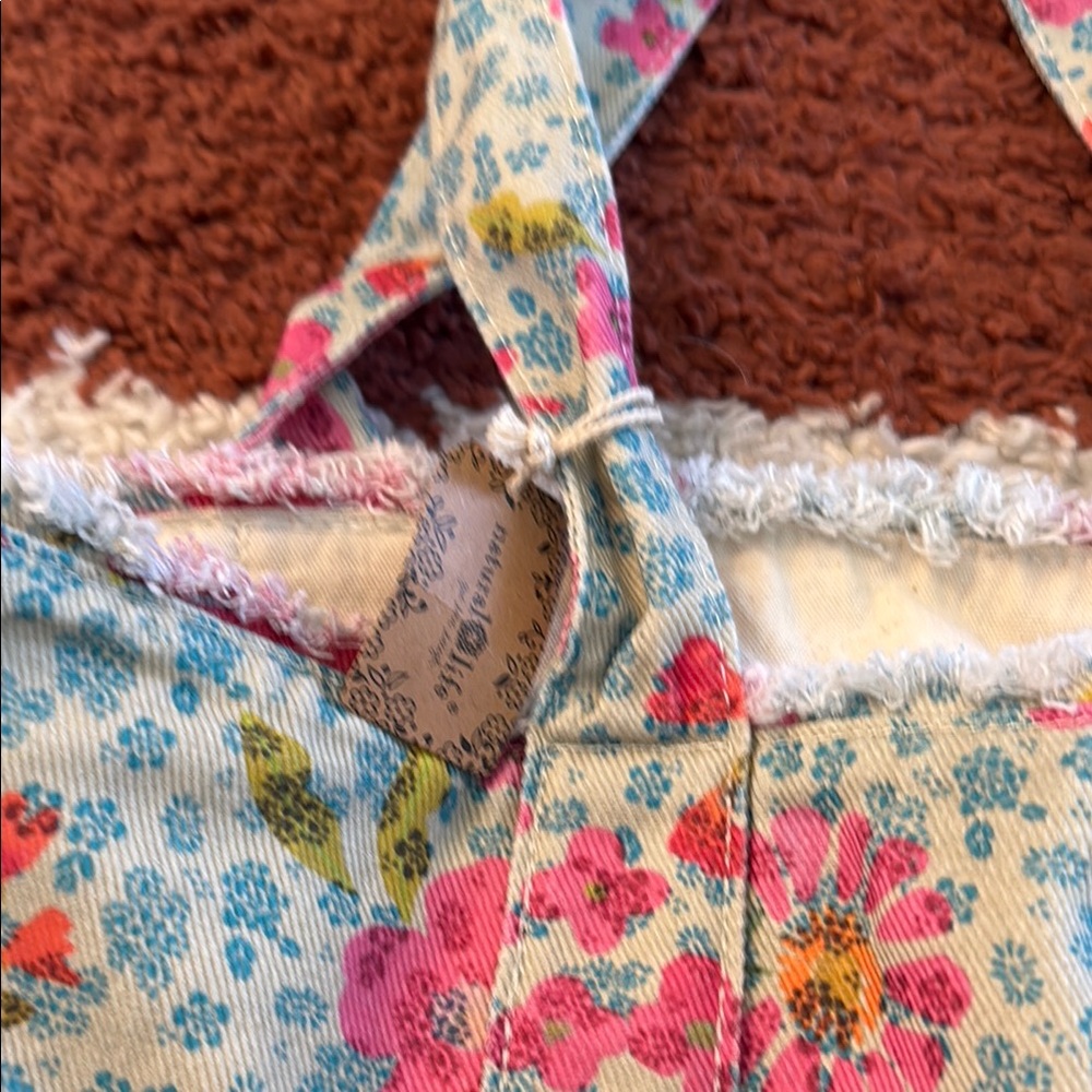 Natural Life Floral Tote Bag - Pink and Blue - Picture 2 of 8